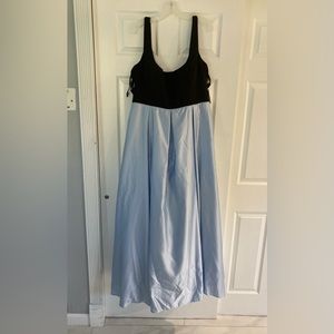 Blue and black Dress